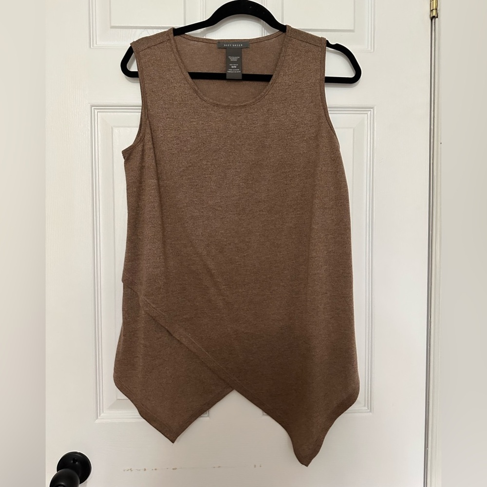 Suzy Shier Chocolate Knit Top